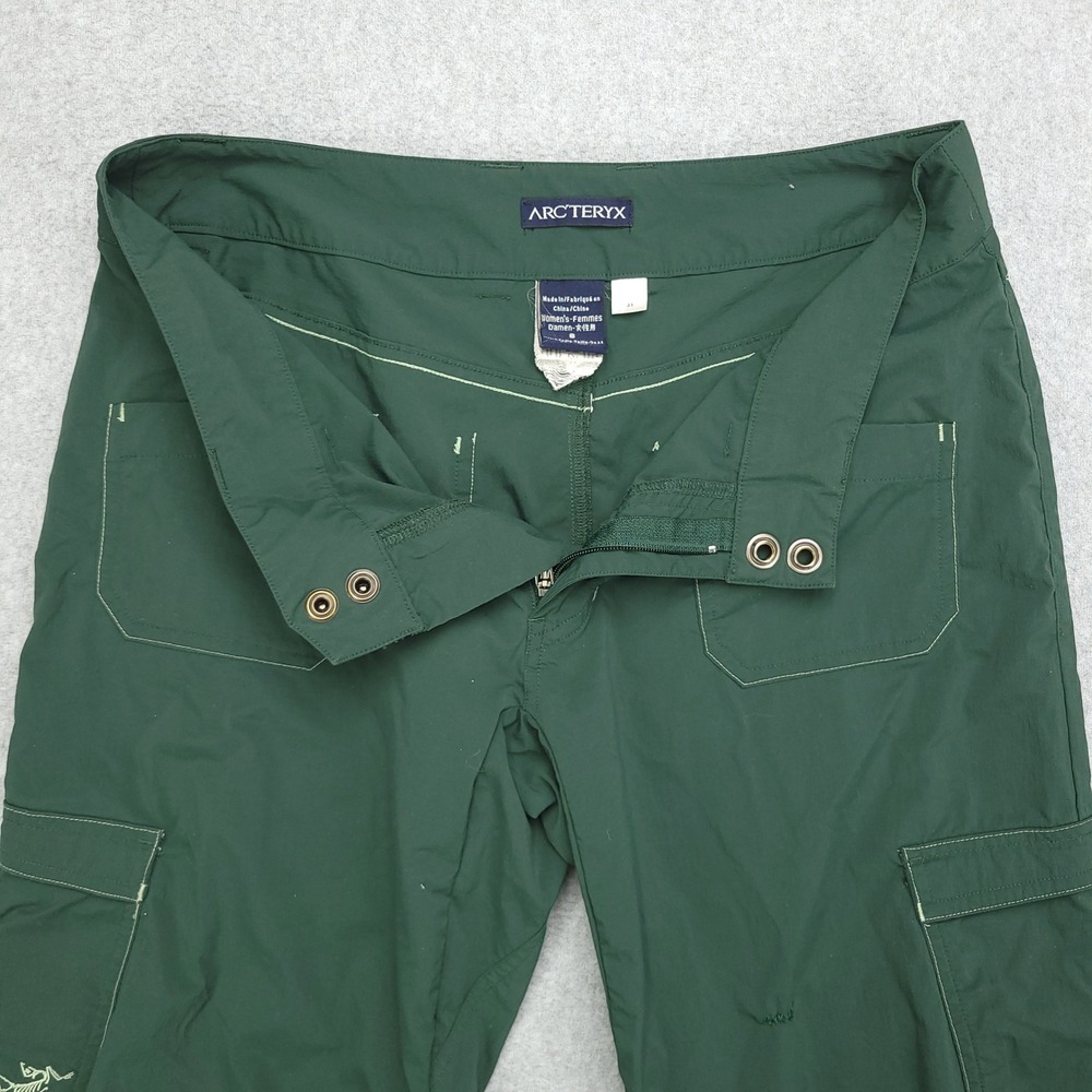 ArcTeryx Rampart Cargo Hiking Pants Women's 6 Green Nylon Lycra Inseam 31 - Picture 13 of 16